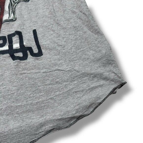 TRUE RELIGION TRBJ Skull Raglan LS MEN T-SHIRT Grey/Black Y2K Grunge Sz M $99 - Picture 4 of 13